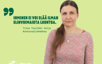 Ihminen ei voi elää ilman elinvoimaista luontoa