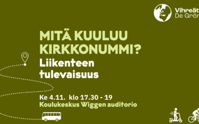 Mitä kuuluu Kirkkonummi? -liikenteen tulevaisuus ke 4.11.